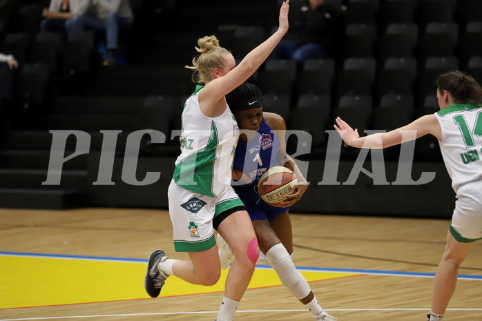 13.03.2022, Basketball Damen Superliga 2021/22, Grunddurchgang 9.Runde,  UBI Holding Graz vs. Vienna D.C. Timberwolves,  