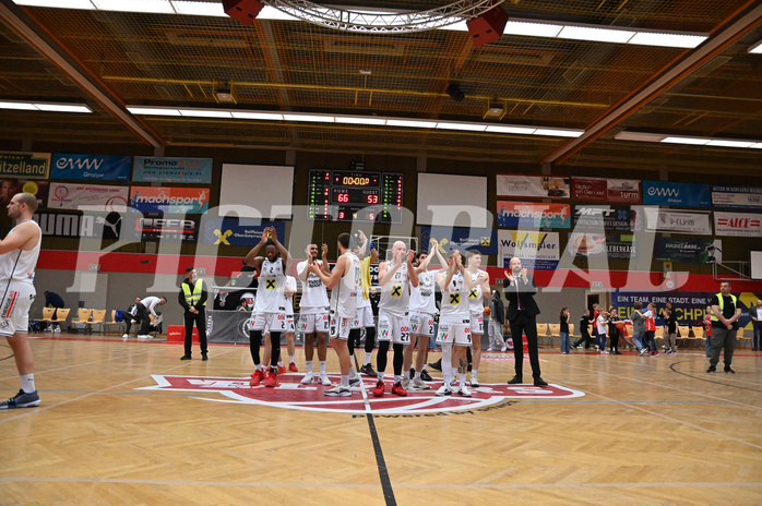 Basketball, Superliga 2024/25, Platzierungsrunde 4.Runde, Flyers Wels vs. Oberwart Gunners,