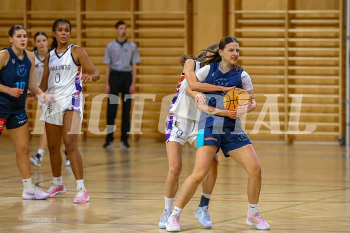 01.12.2024 Österreichischer Basketballverband 2024/25, SLWU19, Vienna United vs. Vienna Timberwolves