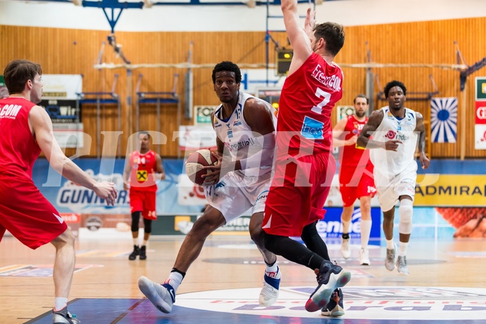 Basketball, ABL 2016/17, Playoff HF Spiel 5, Oberwart Gunners, WBC Wels, Andell Cumberbatch (13)