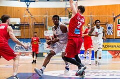 Basketball, ABL 2016/17, Playoff HF Spiel 5, Oberwart Gunners, WBC Wels, Andell Cumberbatch (13)