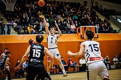 Basketball, Basketball Zweite Liga 2024/25, Grunddurchgang 8.Runde, Vienna Timberwolves, Güssing Blackbirds, Valentin Siegmund (0)