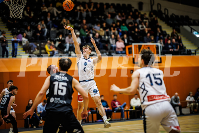 Basketball, Basketball Zweite Liga 2024/25, Grunddurchgang 8.Runde, Vienna Timberwolves, Güssing Blackbirds, Valentin Siegmund (0)