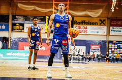 Basketball, win2day Basketball Superliga 2024/25, Grunddurchgang Runde 9, BBC Nord Dragonz, Oberwart Gunners, Jonathan Knessl (12)