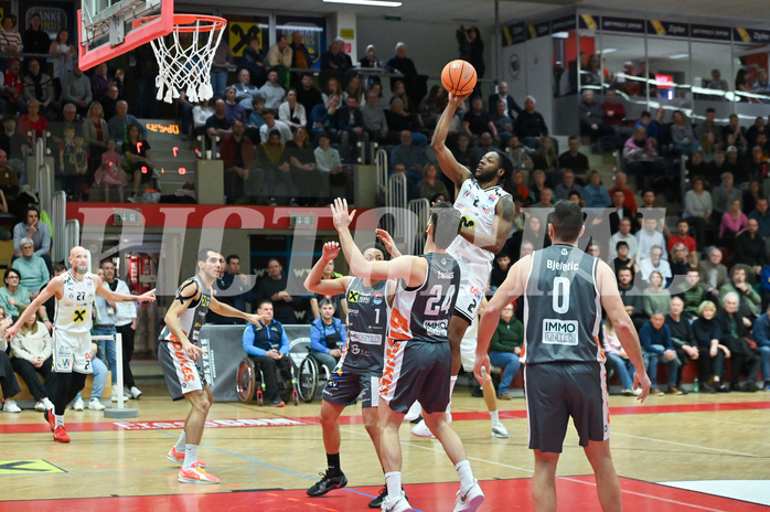 Basketball, Superliga 2024/25, Grunddurchgang 19.Runde, Flyers Wels vs. Klosterneuburg,