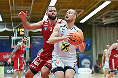 Basketball, Superliga 2023/24, Grunddurchgang 20. Runde, Flyers Wels vs. BC Vienna,