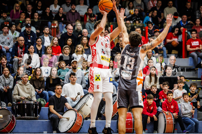 Basketball, win2day Basketball Superliga 2024/25, Grunddurchgang 12.Runde, Traiskirchen Lions, Klosterneuburg Dukes, Aleksej Kostic (6)