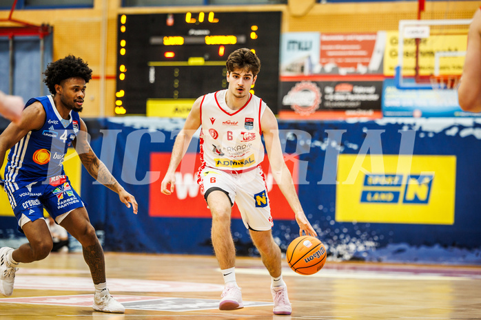 Basketball, Basketball Austria Cup 2024/25, Viertelfinale, Traiskirchen Lions, Oberwart Gunners, Aleksej Kostic (6)