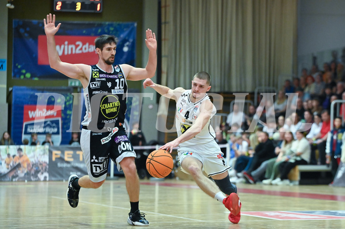 Basketball Superliga 2023/24, 8.Plazierungsrunde,Flyers Wels vs. Gmunden Swans