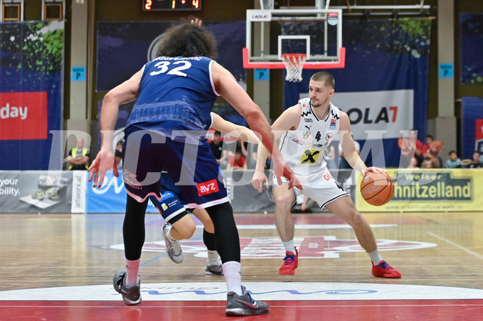 Basketball Superliga 2024/25, Playoff, Viertelfinale Spiel 3, Flyers Wels vs BBC Nord Dragonz,
