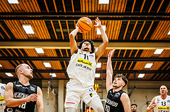Basketball, Basketball Zweite Liga 2024/25, Grunddurchgang 13.Runde, Mattersburg Rocks, Güssing Blackbirds, Yann Grandperret (11)