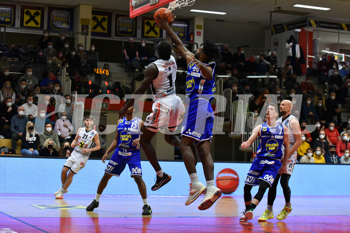 Basketball Superliga 2021/22, Grunddurchgang. 10.Runde Flyers Wels vs. Swans Gmunden Basketball Superliga 2021/22, Grunddurchgang. 10.Runde Flyers Wels vs. Swans Gmunden