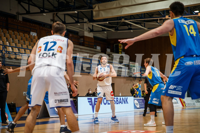 Basketball, bet-at-home Basketball Superliga 2020/21, Platzierungsrunde, 8. Runde, Oberwart Gunners, SKN St. Pölten, Ignas Fiodorovas (5)