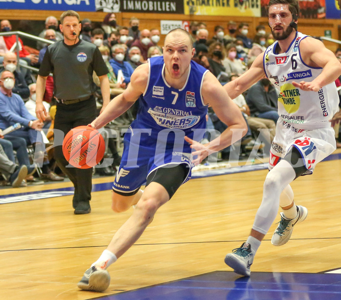 Basketball Superliga 2021/22, 7.Plazierungsrunde Gmunden Swans vs. Oberwart Gunners


