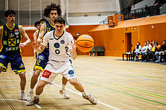 Basketball, Basketball Zweite Liga 2024/25, Grunddurchgang 17.Runde, Vienna Timberwolves, Future Team Steiermark, Phillip Bliem (12), Valentin Siegmund (0)