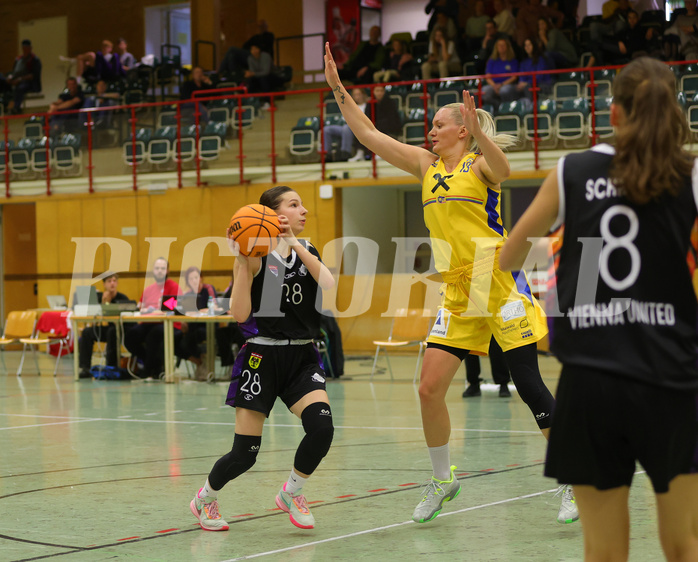 Basketball Damen Superliga 2023/24, Grunddurchgang 3.Runde Vienna United vs. SKN St.Pölten


