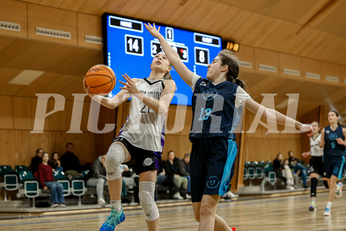 23.02.2025 Österreichischer Basketballverband 2024/25, SLWU14 Vienna United vs. Vienna Timberwolves