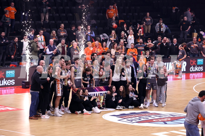 19.01.2025, Graz, Raiffeisen Sportpark, Basketball Austria Cup 2025, Final Four, Finale, Flyer Wels vs. Klosterneuburg Dukes, 19.01.2025, Graz, Raiffeisen Sportpark, Basketball Austria Cup 2025, Final Four, Finale, Flyer Wels vs. Klosterneuburg Dukes,