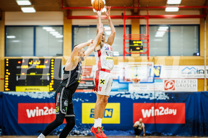 Basketball, Basketball Austria CUP 2023/24, Finale, Traiskirchen Lions, Flyers Wels, Fabricio Vay (11) Basketball, Basketball Austria CUP 2023/24, Finale, Traiskirchen Lions, Flyers Wels, Fabricio Vay (11)