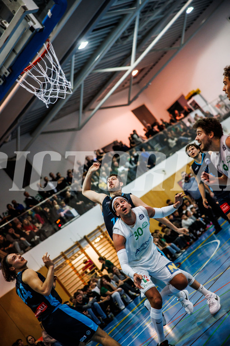 Basketball, Basketball Zweite Liga 2024/25, Grunddurchgang 13.Runde, UDW Alligators, Vienna Timberwolves, Marko Kolaric (30)