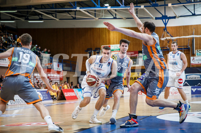 Basketball, Admiral Basketball Superliga 2019/20, Grunddurchgang 16.Runde, Oberwart Gunners, Klosterneuburg Dukes, Saimon Sutt (11)