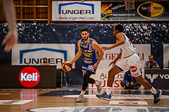 Basketball, bet-at-home Basketball Superliga 2020/21, Grunddurchgang 14. Runde, Oberwart Gunners, Gmunden Swans, Daniel Friedrich (6)
