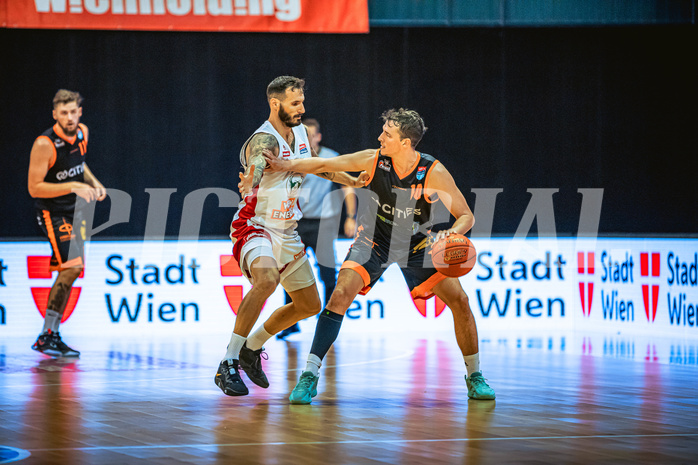 Basketball, Win2Day Superliga 2022/23, Grunddurchgang 3.Runde, BC GGMT Vienna, CITIES Panthers Fürstenfeld, Ivan Siriscevic (17), Fabian Richter (10)