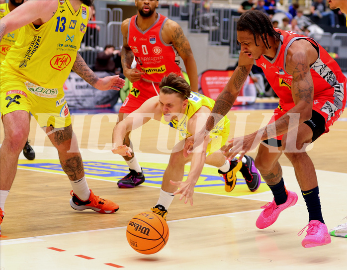 Basketball Superliga 2023/24, Playoff, Viertelfinale Spiel 2 SKN St. Pölten vs. Traiskirchen Lions


