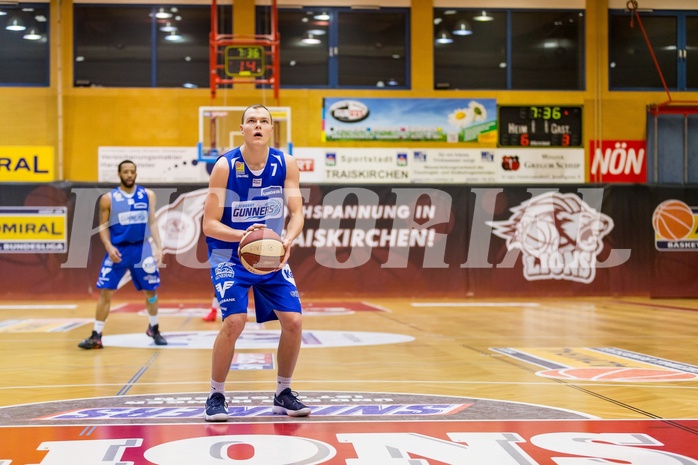 Basketball, ABL 2017/18, Grunddurchgang 14.Runde, Traiskirchen Lions, Oberwart Gunners, Sebastian Käferle (7)