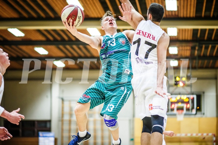 Basketball, 2.Bundesliga, Grunddurchgang 2.Runde, Mattersburg Rocks, KOS Celovec, Erik Kralj (13)