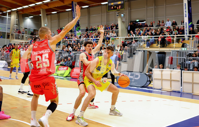 Basketball Superliga 2023/24, Playoff, Viertelfinale Spiel 2 SKN St. Pölten vs. Traiskirchen Lions