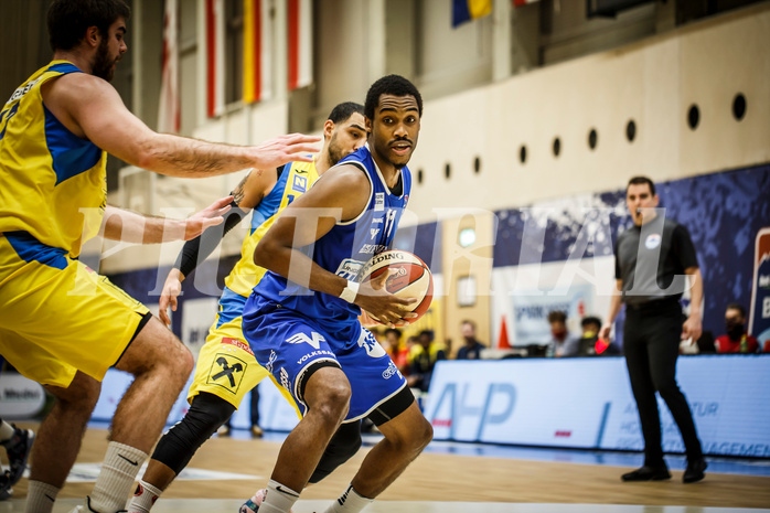 Basketball, bet-at-home Basketball Superliga 2019/20, Grunddurchgang 15.Runde, SKN St. Pölten Basketball, Oberwart Gunners, Nigel Pruitt (11)