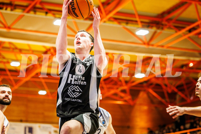 Basketball, win2day Basketball Superliga 2023/224, Grunddurchgang Runde 8, BBC Nord Dragonz, Kapfenberg Bulls, Noah Baumann (4)