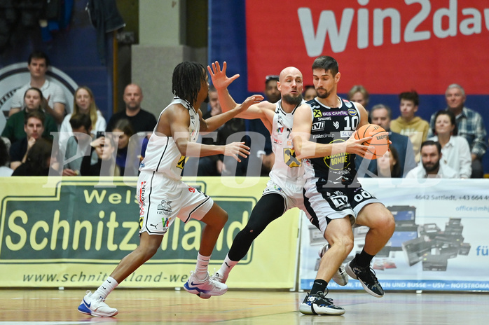 Basketball, Superliga 2023/24, Grunddurchgang 14. Runde, Flyers Wels vs. Gmunden,
