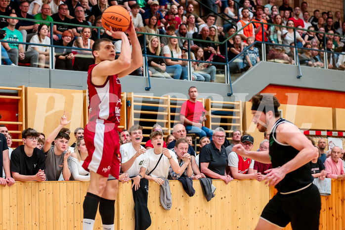 Basketball Zweite Liga 2023/24, Playoff, Finale Spiel 3 Mistelbach Mustangs vs. Union Deutsch Wagram