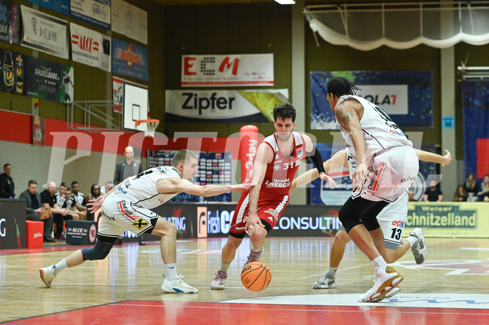 Basketball, Superliga 2023/24, Grunddurchgang 20. Runde, Flyers Wels vs. BC Vienna,
