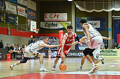 Basketball, Superliga 2023/24, Grunddurchgang 20. Runde, Flyers Wels vs. BC Vienna,
