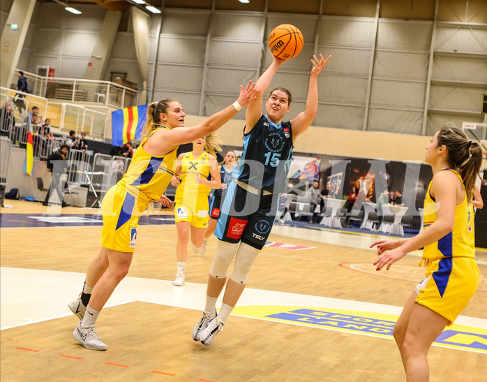 Basketball Damen Superliga 2023/24, Grunddurchgang 7.Runde SKN St. Pölten vs. Vienna Timberwolves


