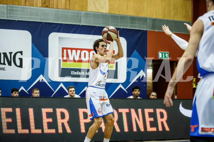 Basketball, Admiral Basketball Superliga 2019/20, Grunddurchgang 10.Runde, Kapfenberg Bulls, Oberwart Gunners, Lukas Hahn (6)
