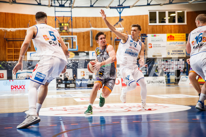 Basketball, bet-at-home Basketball Superliga 2020/21, Platzierungsrunde, 2. Runde, Oberwart Gunners, Klosterneuburg Dukes, Valentin Bauer (14)