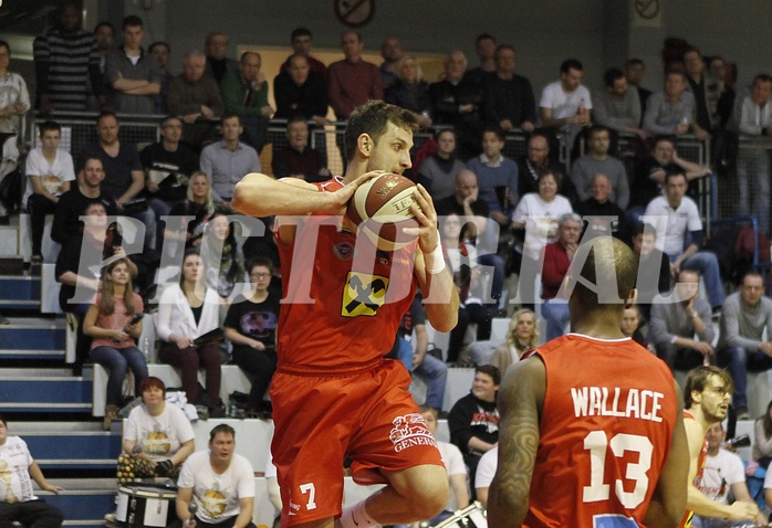 Basketball ABL 2015/16 Grunddurchgang 20.Runde  Güssing Knights vs WBC Wels, Davor Lamesic (7)