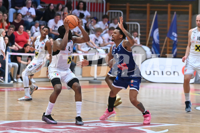 Basketball Superliga 2024/25, Playoff, Viertelfinale Spiel 3, Flyers Wels vs BBC Nord Dragonz,
