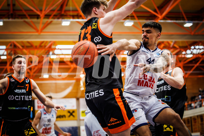 Basketball, win2day Basketball Superliga 2022/23, 10. Qualifikationsrunde, BBC Nord Dragonz, Fürstenfeld Panthers, Fabio Söhnel (44)