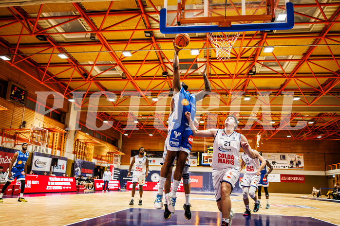 Basketball, win2day Basketball Superliga 2023/224, Grunddurchgang Runde 16, BBC Nord Dragonz, Oberwart Gunners, Kris Monroe (13)