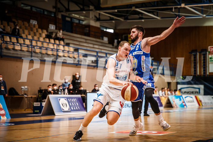Basketball, bet-at-home Basketball Superliga 2020/21, Halbfinale Spiel 2, Oberwart Gunners, Gmunden Swans, Sebastian Käferle (7)