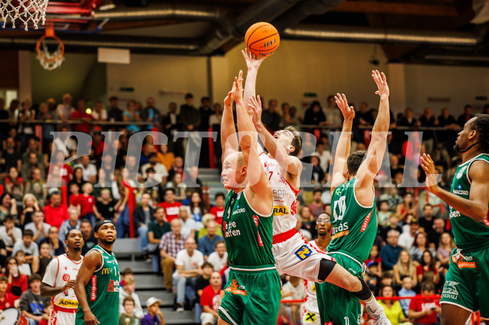 Basketball, win2day Basketball Superliga 2024/25, Grunddurchgang 1.Runde, Traiskirchen Lions, Kapfenberg Bulls, 