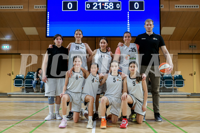22.02.2025 Österreichischer Basketballverband 2024/25, SLWU14 Basket Flames UNION vs Basket Duchess