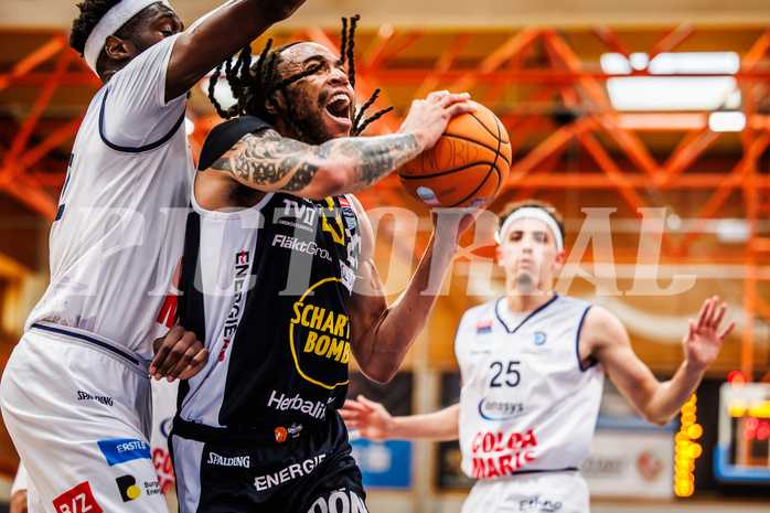 Basketball, win2day Basketball Superliga 2024/25, Playoffs Halbfinale 4. Spiel
, BBC Nord Dragonz, Gmunden Swans, Joseph Reece (20)