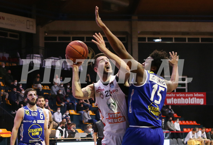 Basketball Superliga 2021/22, 3.Plazierungsrunde BC Vienna vs. Gmunden Swans