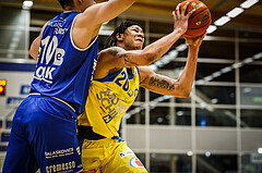 Basketball, bet-at-home Basketball Superliga 2021/22, Platzierungsrunde 9.Runde, SKN St. Pölten Basketball, Oberwart Gunners, Christopher Ferguson (20)